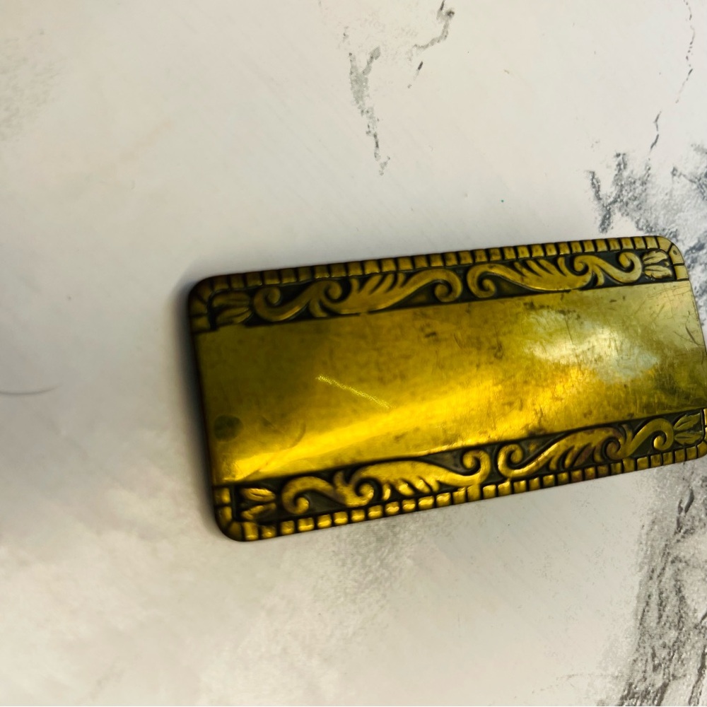 Vintage Ornate Gold Belt Buckle - Picture 4 of 7